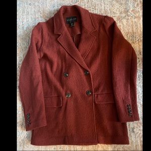 Fall wool-blend jacket.